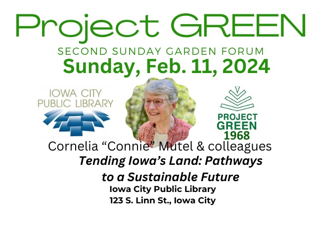 February 11: Local writers address Iowa’s path to sustainability