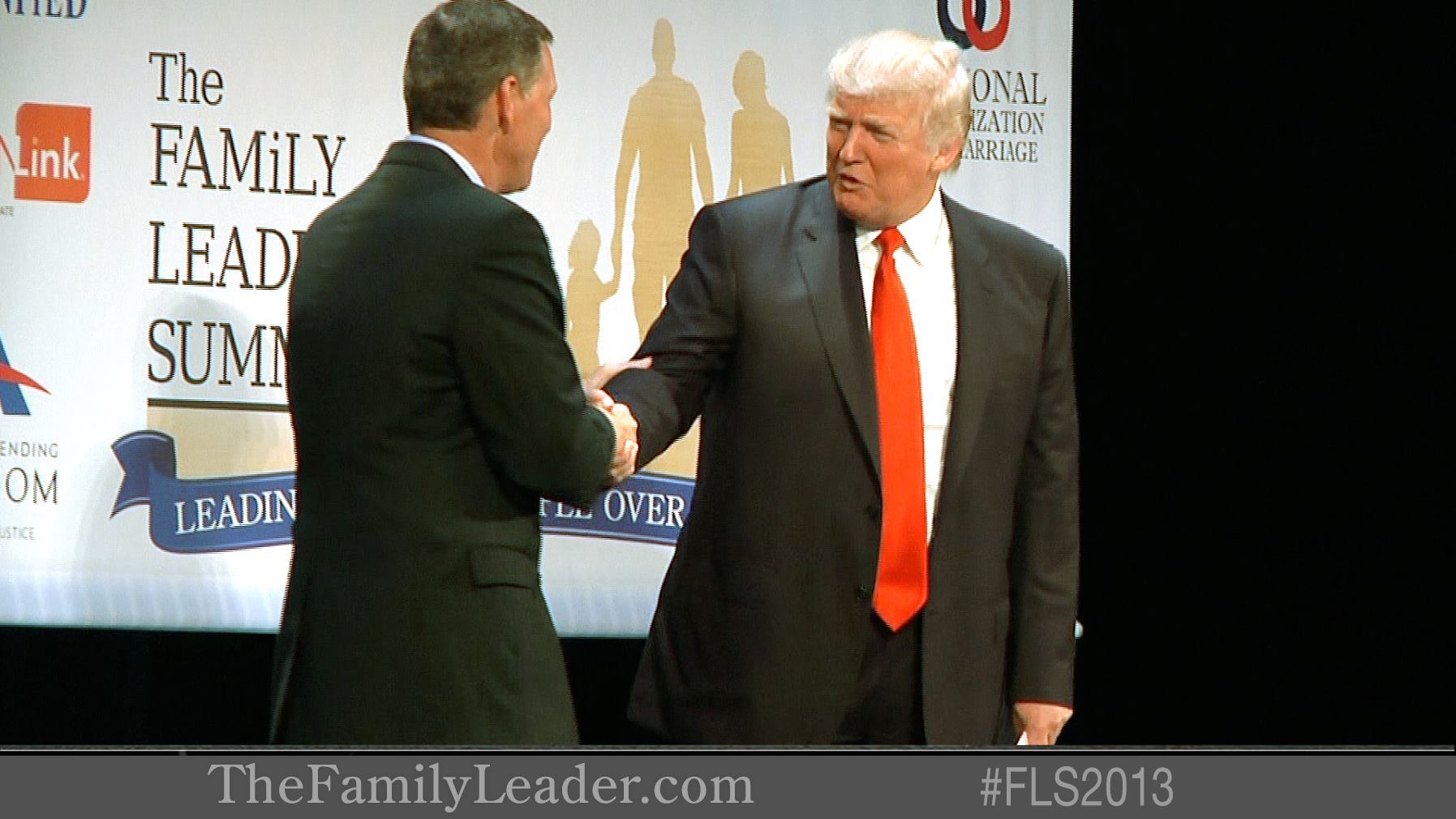 Bob Vander Plaats with Donald Trump at The FAMiLY Leader's Family Leadership Summit in Ames on August 17, 2013